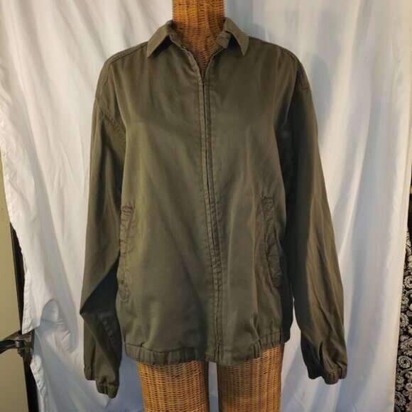 Eddie Bauer Men's M Green Casual Lightweight Bomber Jacket - Picture 1 of 5